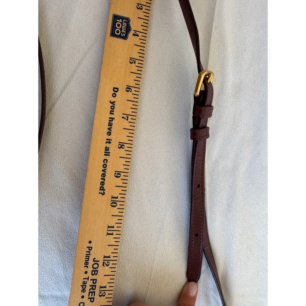 Marc by Marc Jacobs Burgundy Pebbled Lamb Leather Crossbody Shoulder Gold Silver